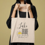 Lake Tribe Girl's Trip Bachelorette Vacation Tote Bag<br><div class="desc">This design may be personalized in the area provided by changing the photo and/or text. Or it can be customized by clicking Personalize this Template and then choosing the click to customize further option and delete or change the colour of the background, add text, change the text colour or style,...</div>
