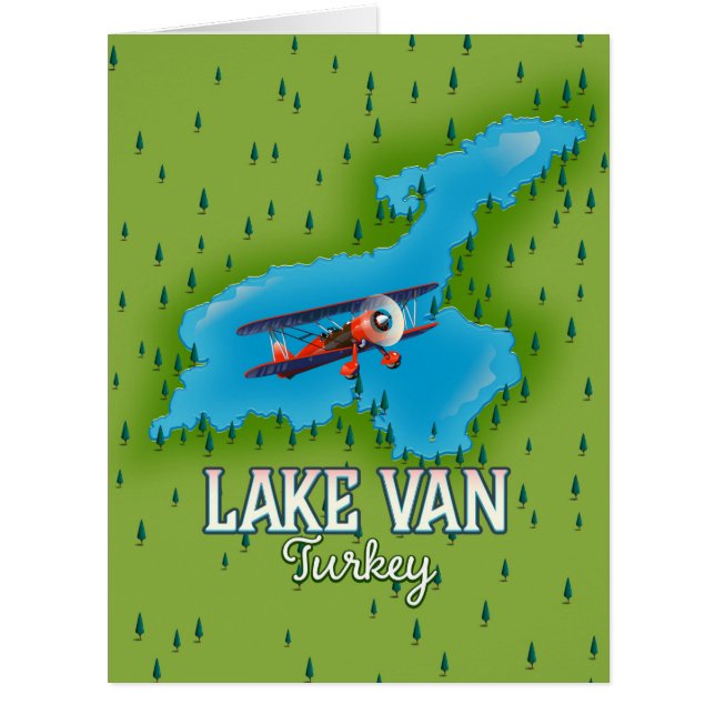 Lake Van Turkey Map (Front)