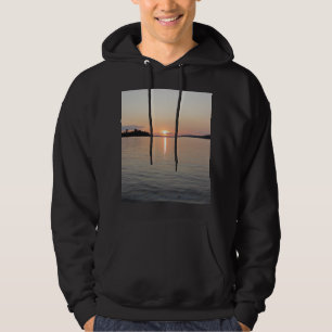 Lake Vermilion Sunset Blue Pink Hoodie