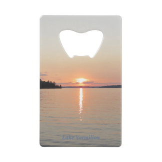 Lake Vermilion Sunset Credit Card Bottle Opener