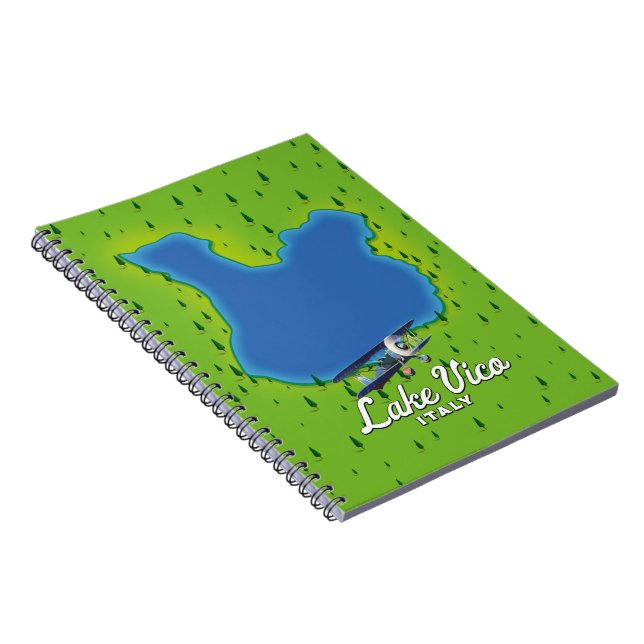Lake Vico Italy Notebook (Right Side)