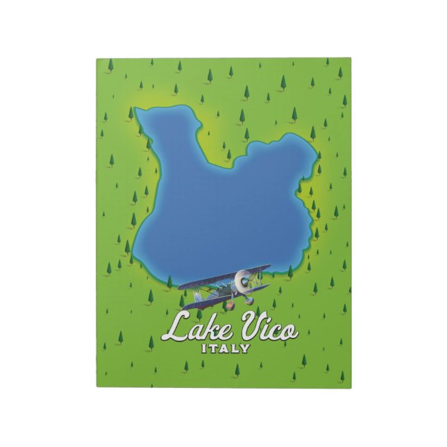 Lake Vico Italy Notepad (Rotated)