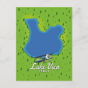 Lake Vico Italy Postcard