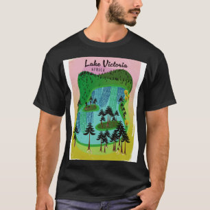 Lake Victoria Africa travel poster T-Shirt