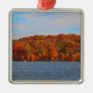 Lake View Metal Ornament