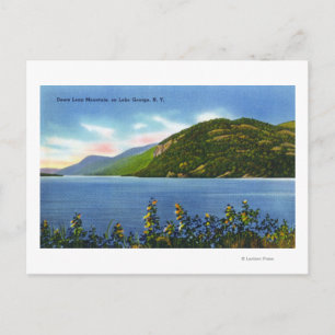 Lake View of Deers Leap Mountain Postcard