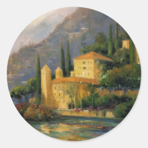 Lake Villa Classic Round Sticker