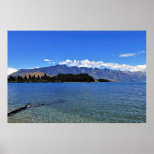 Lake Wakatipu and the Remarkables Poster