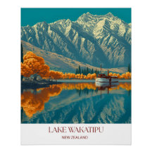 Lake Wakatipu Print | New Zealand Wall Art