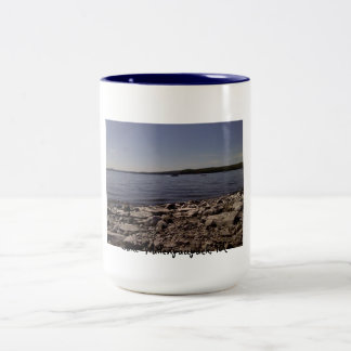 Lake Wallenpaupack, PA photograph Two-Tone Coffee Mug