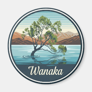 Lake Wanaka Tree New Zealand Travel Magnet