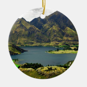 Lake Wannaka New Zealand Ceramic Ornament