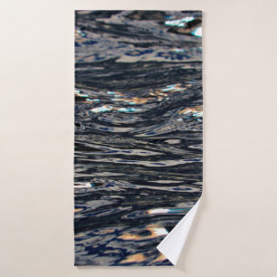 Lake water waves reflection bath towel