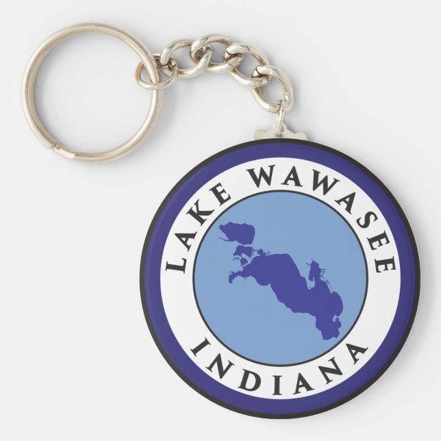 Lake Wawasee, Indiana Keychain (Front)