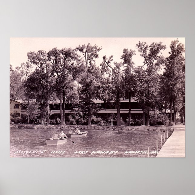 Lake Wawasee Syracuse, Indiana Sargents Hotel Poster (Front)