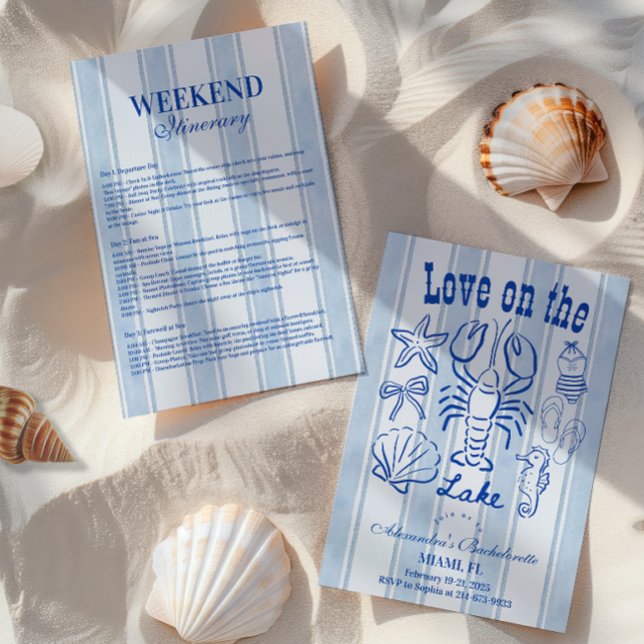 Lake Weekend Bachelorette Party Invitation (Creator Uploaded)