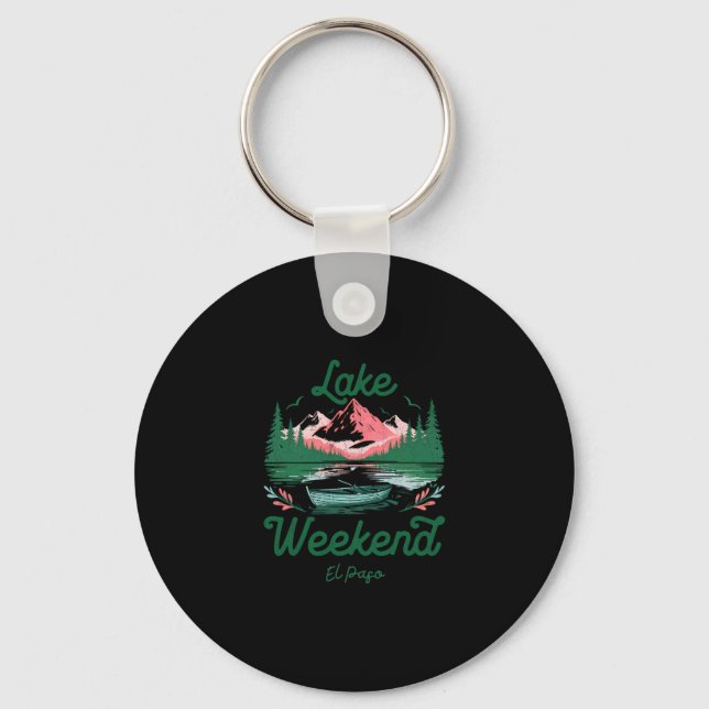 Lake Weekend Vacation Trip El Paso Texas  Keychain (Front)