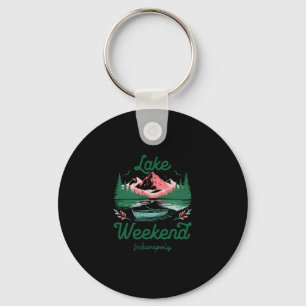 Lake Weekend Vacation Trip Indianapolis Indiana  Keychain