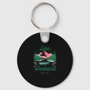 Lake Weekend Vacation Trip Orlando Florida Keychain