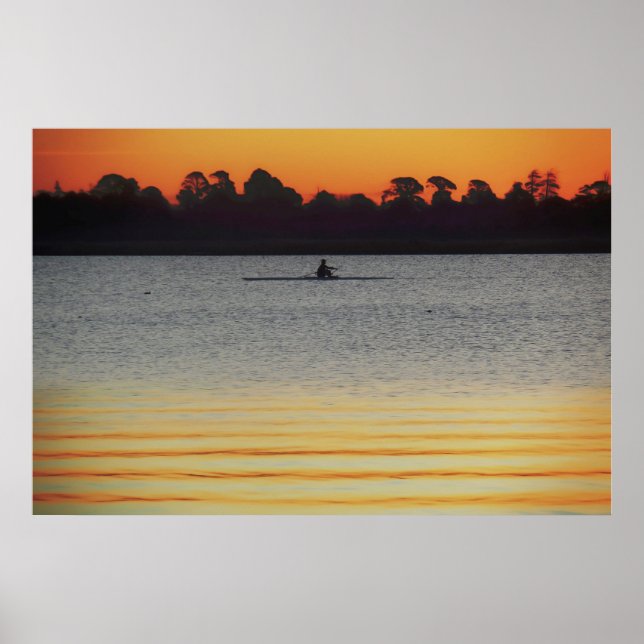 Lake Wendouree Calm Before Nightfall Poster (Front)