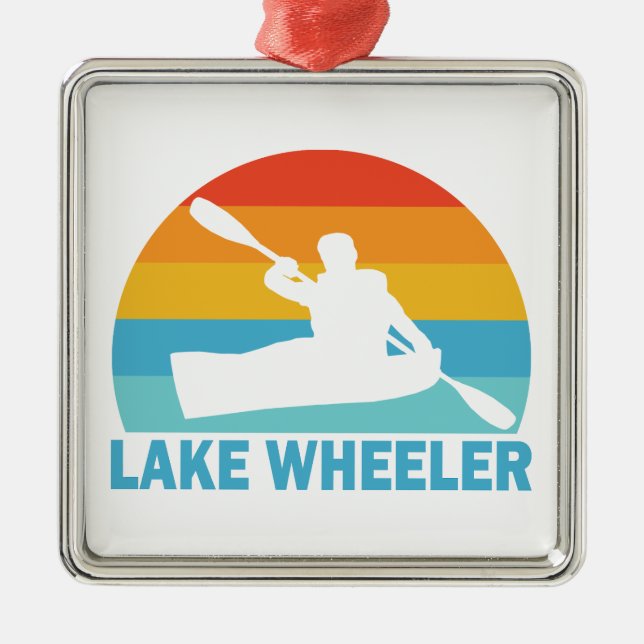 Lake Wheeler North Carolina Kayak Metal Ornament (Front)