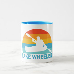 Lake Wheeler North Carolina Kayak Two-Tone Coffee Mug