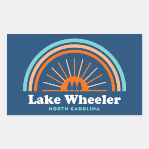 Lake Wheeler North Carolina Rainbow Sticker