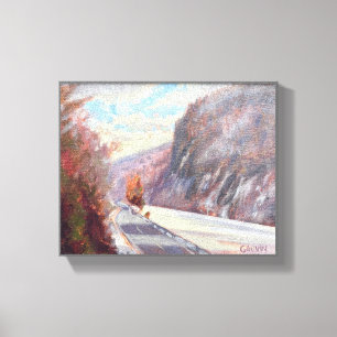Lake willoughby Vermont Oil Painting Canvas Print