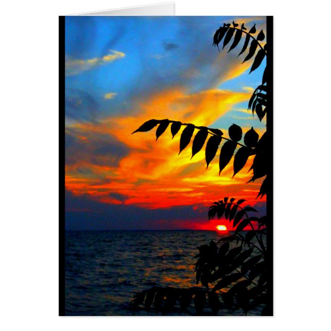 Lake Winnebago Sunset Any Occasion Card (Front)
