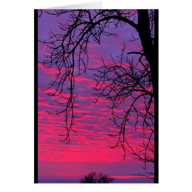Lake Winnebago Sunset Any Occasion Card (Front)
