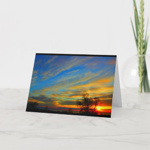 Lake Winnebago Sunset Thinking Of You Card