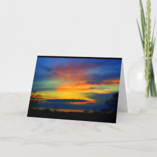 Lake Winnebago Sunset Thinking Of You Card