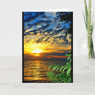 Lake Winnebago Sunset Thinking Of You Card