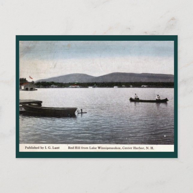 Lake Winnipesaukee, Centre Harbour, NH 1913 Vintag Postcard (Front)