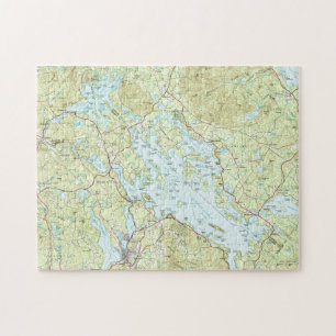 Lake Winnipesaukee Map (1986) Jigsaw Puzzle
