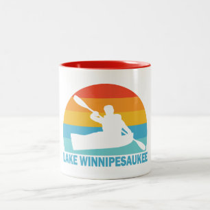 Lake Winnipesaukee New Hampshire Kayak Two-Tone Coffee Mug