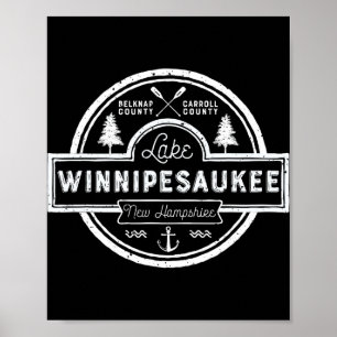 Lake Winnipesaukee New Hampshire Men Women Camng  Poster