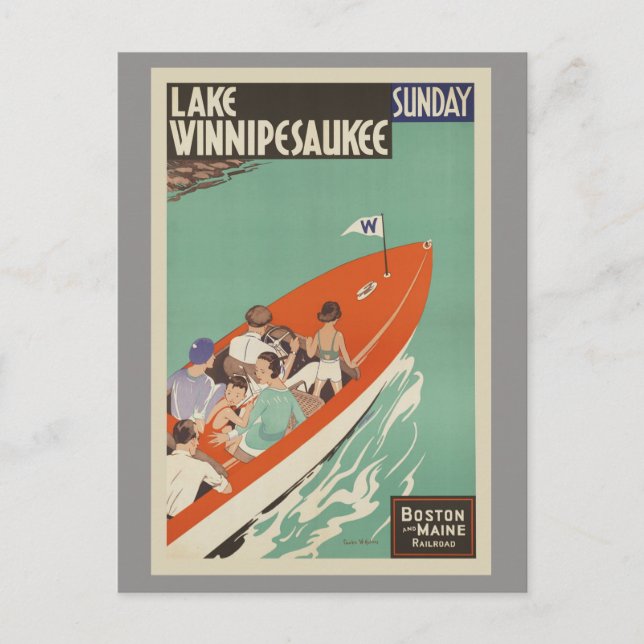 Lake Winnipesaukee New Hampshire Postcard (Front)