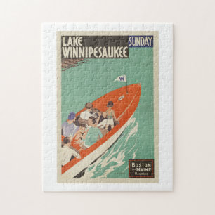 Lake Winnipesaukee New Hampshire Travel Jigsaw Puzzle