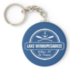 Lake Winnipesaukee NH custom town, name, anchor
