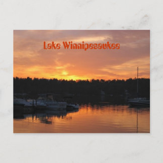 Lake Winnipesaukee Sunset Postcard