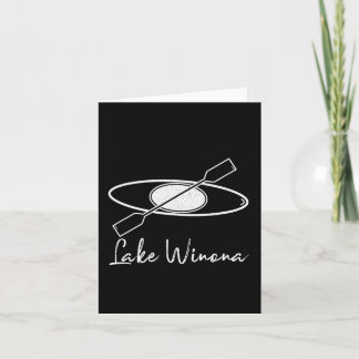 Lake Winona Kayaking Kayak Boating Sailing Rafting Card