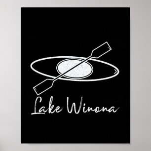 Lake Winona Kayaking Kayak Boating Sailing Rafting Poster