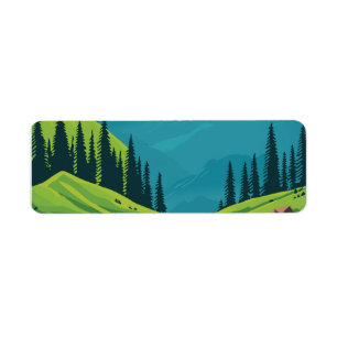 Lake with forest shadow