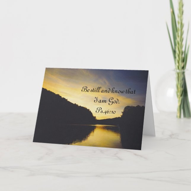 lake with scripture card (Front)