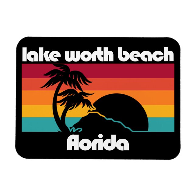 Lake Worth Beach Florida Magnet (Horizontal)