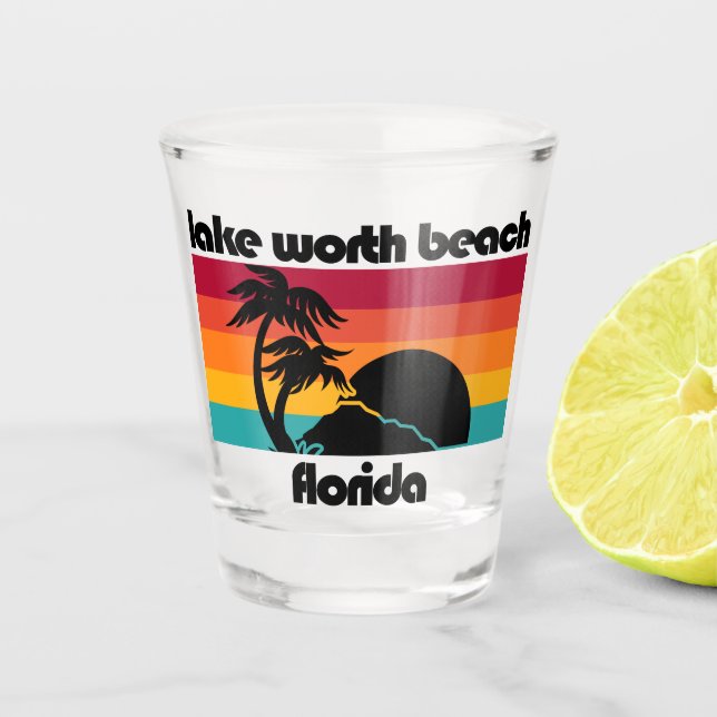 Lake Worth Beach Florida Shot Glass (Front)
