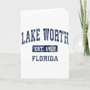 Lake Worth Florida Fl Vintage Established Sports D Card