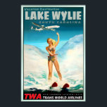 Lake Wylie South Carolina TWA Trans World Airlines Poster<br><div class="desc">Lake Wylie South Carolina TWA Trans World Airlines Poster New Retro Waterski Lauren PinUp Travel Howard Hughes Constellation Art Print 127

vintage art print,  retro gig poster,  gothic horror art,  alternative wall decor,  surrealist poster,  rock concert print,  sci fi alien art,  macabre illustration,  dark aesthetic,  pop culture poster</div>