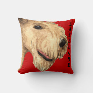 Lakeland Terrier Colour Block Throw Pillow